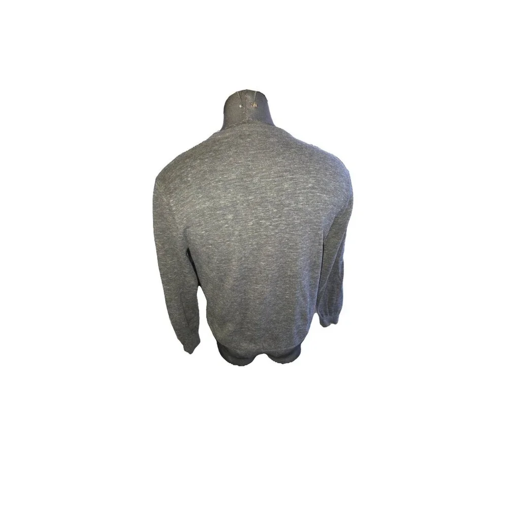 J.Crew Cotton Crewneck Sweater  Heather Gray Men's XL Lomg Sleeve